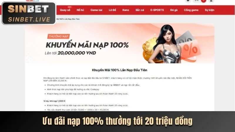 Thưởng chào mừng nạp lần đầu game good88
